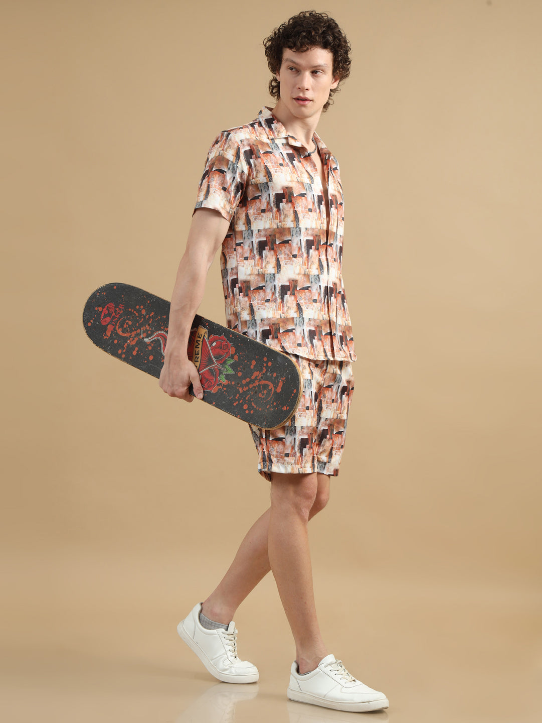 Geometric Cream Co-Ords