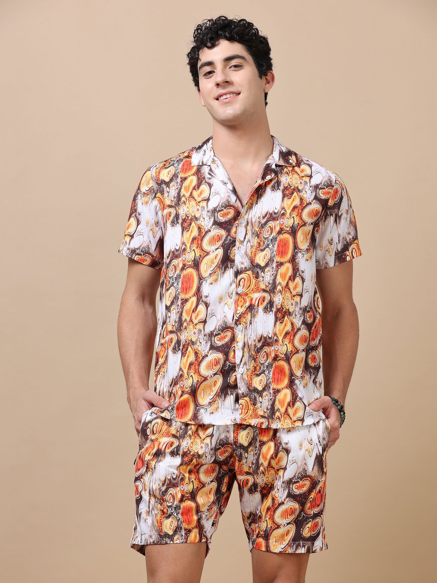 Ethnic Square Brown Co-Ords