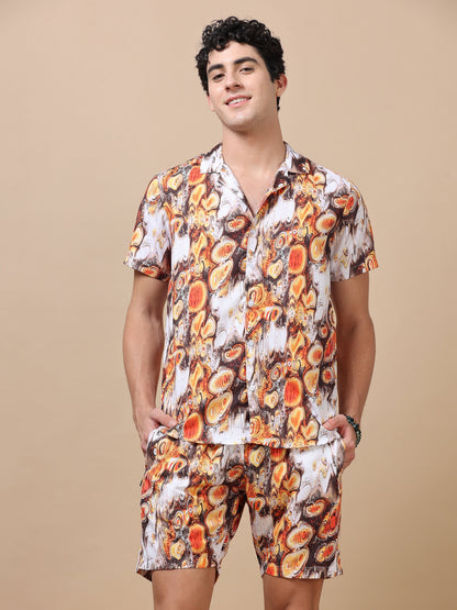 Ethnic Square Brown Co-Ords