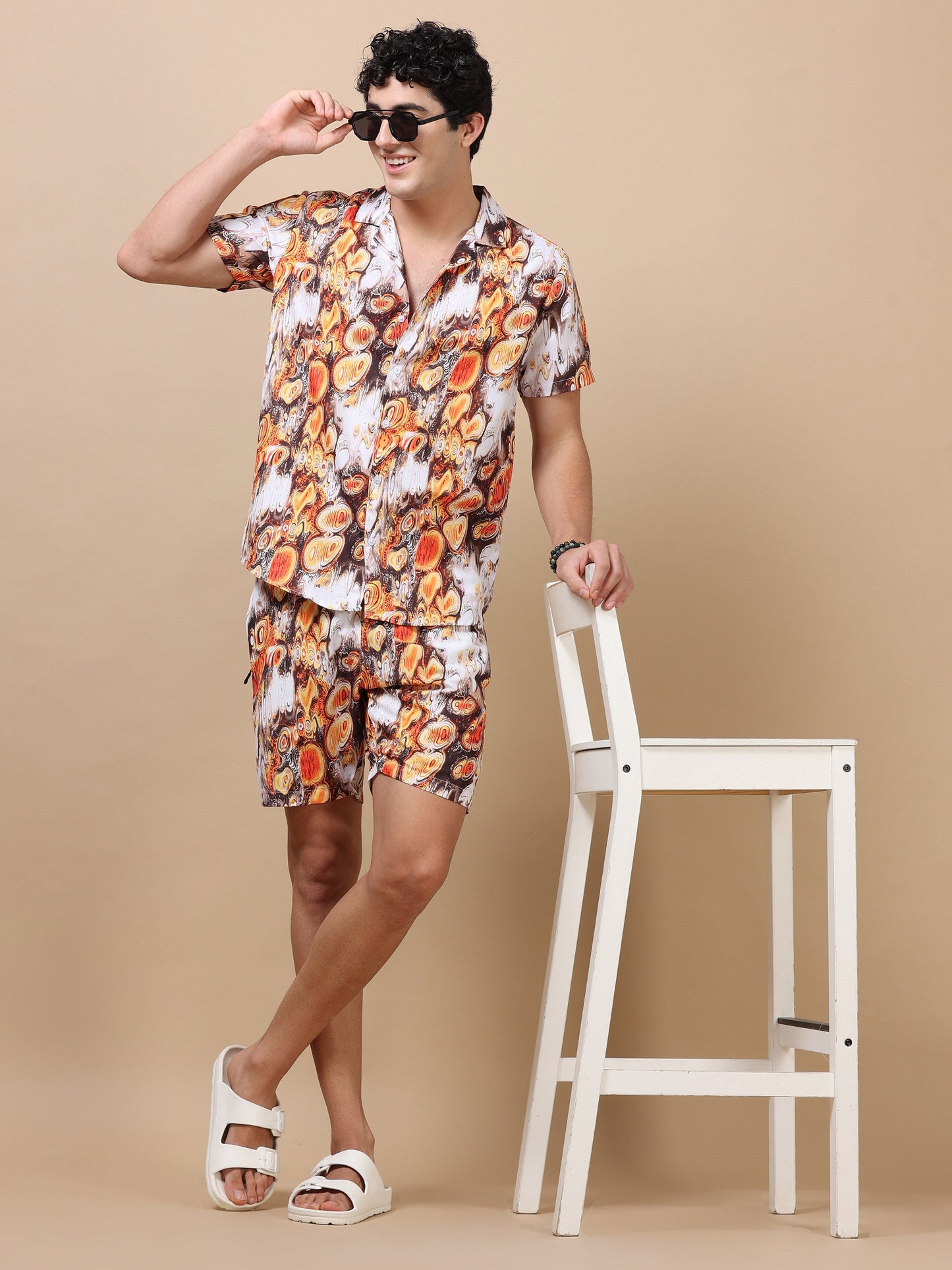 Ethnic Square Brown Co-Ords