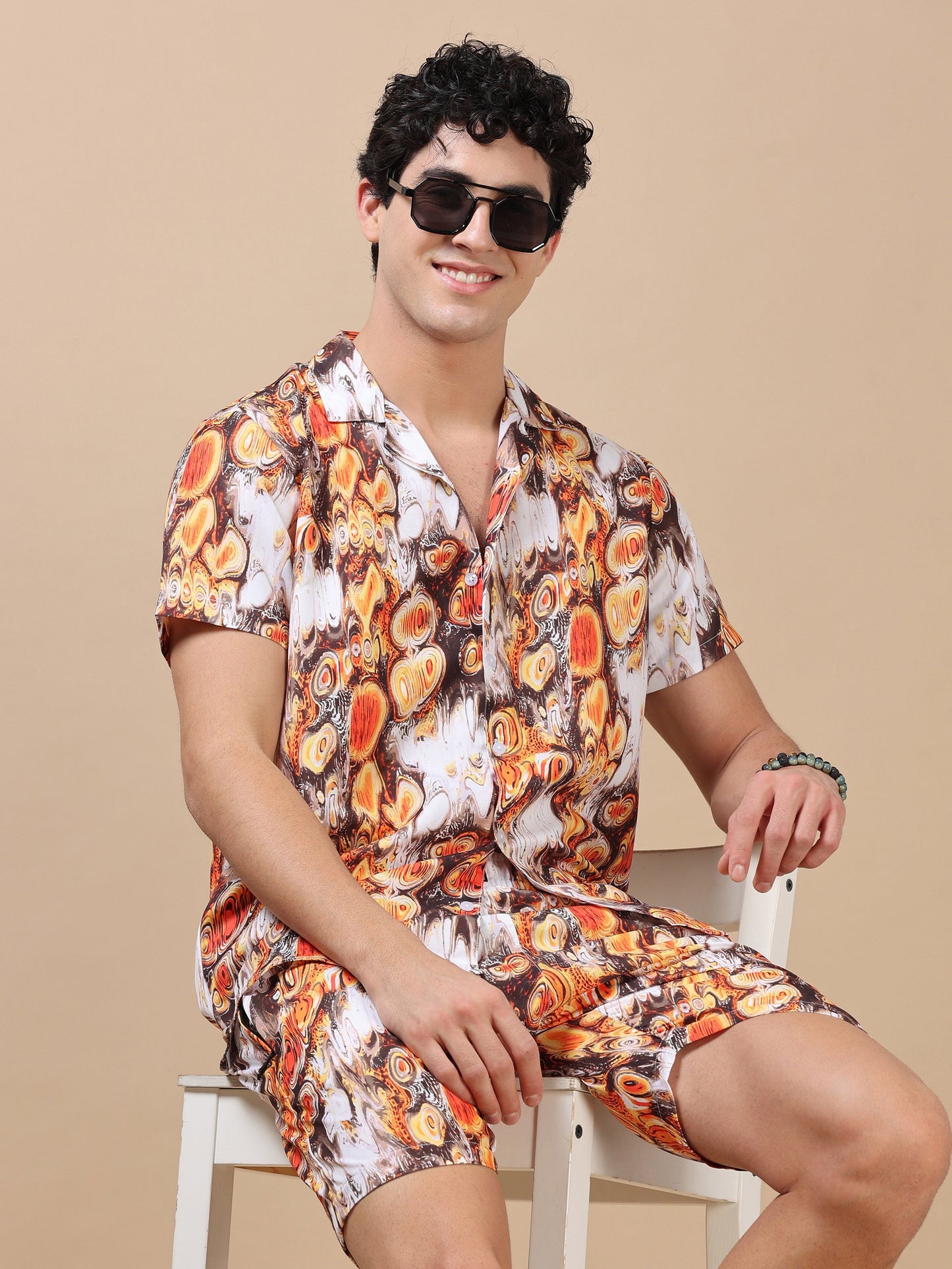 Ethnic Square Brown Co-Ords