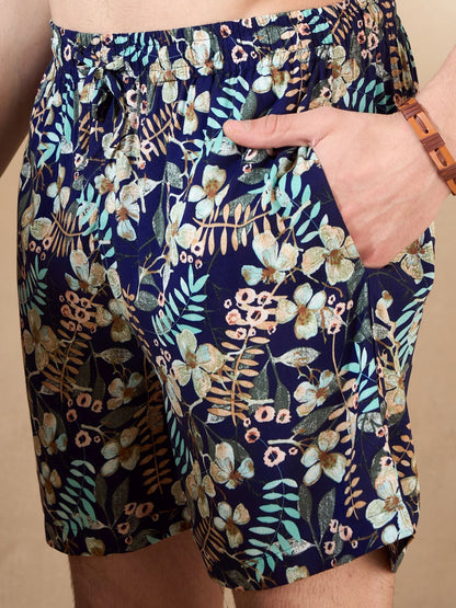 Men's Navy Blue Comfort Fit Co-Ords