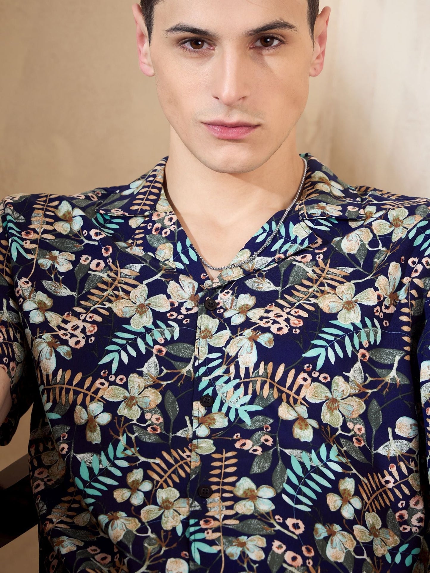 Men's Navy Blue Comfort Fit Co-Ords