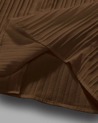 Men's Pleated Relax Fit Top Bottom Set