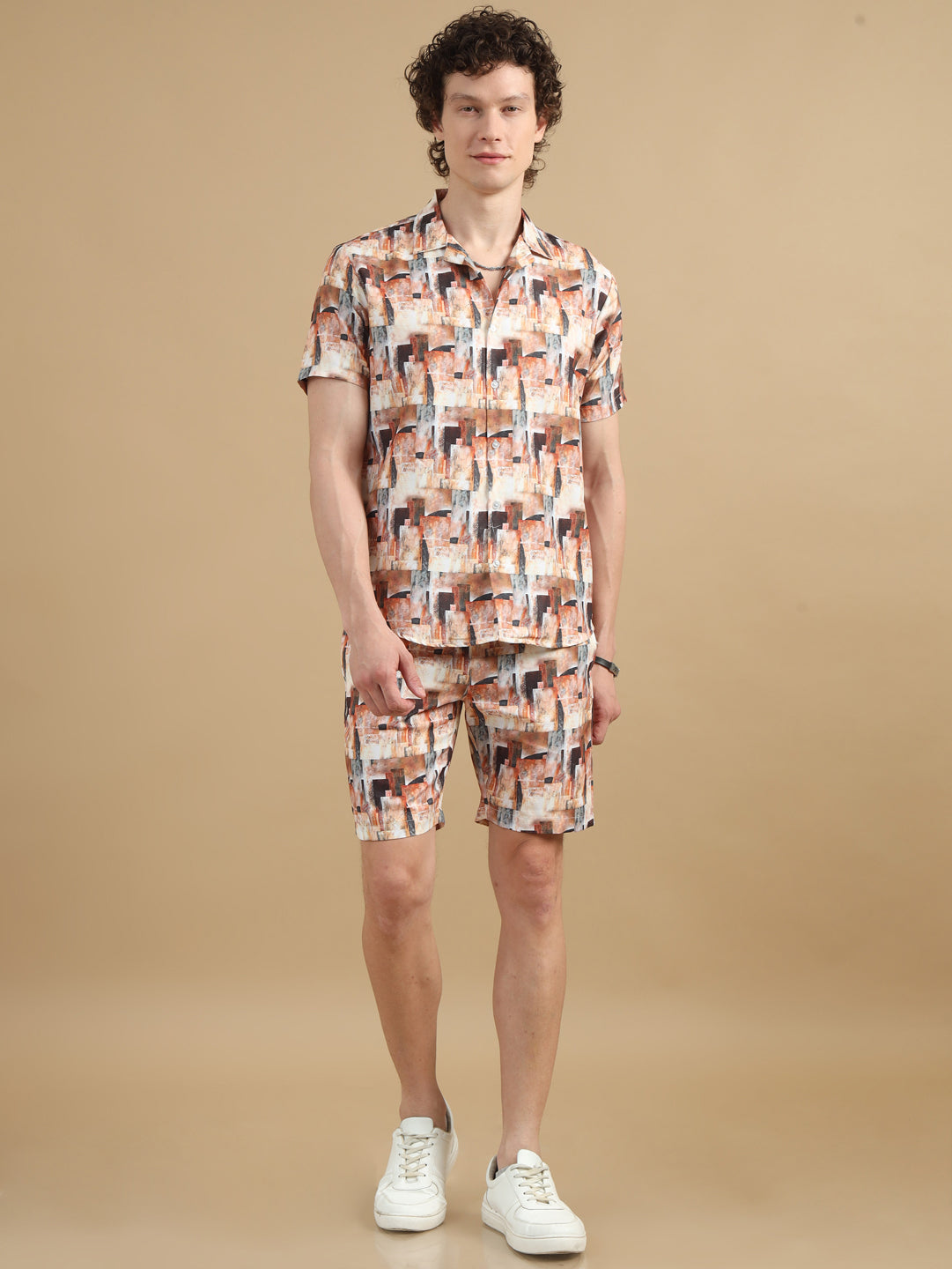 Geometric Cream Co-Ords