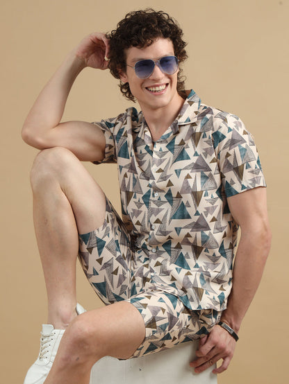 Trangle Triangle Cream Co-Ords