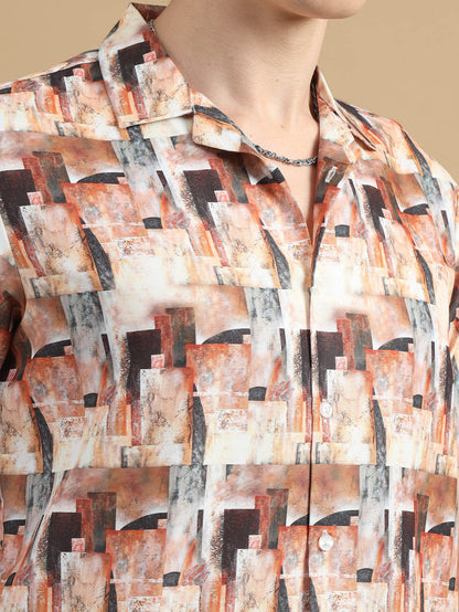 Geometric Cream Co-Ords