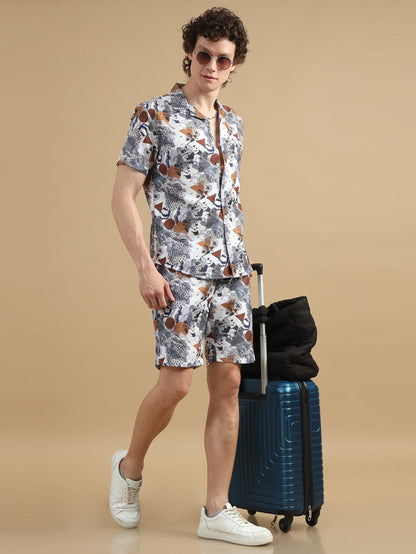 Classic Tropical White Co-Ords