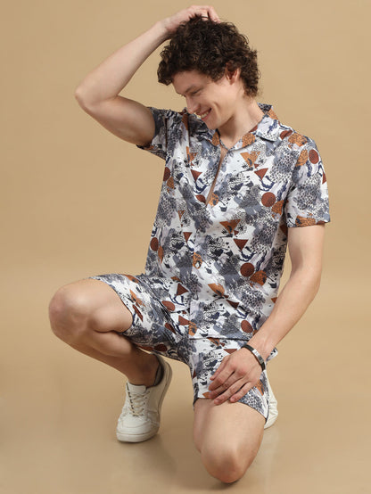 Classic Tropical White Co-Ords